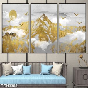 tranh tráng gương trừu tượng trang trí phòng khách, phòng ngủ