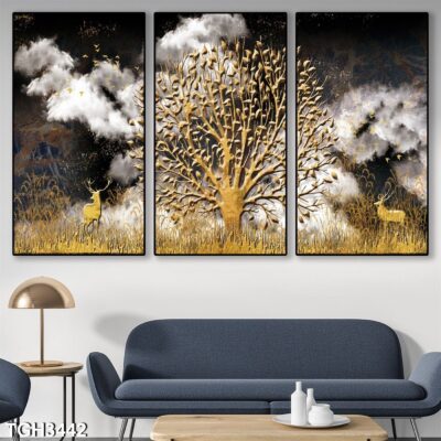 tranh tráng gương trang trí phòng khách, phòng ngủ