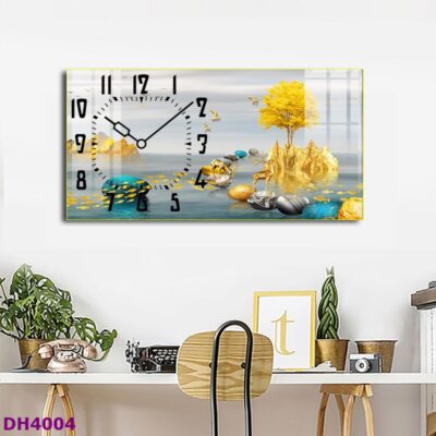 Đồng hồ tráng gương ngang hiện đại