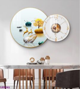 tranh-dong-ho-trang-guong-tron