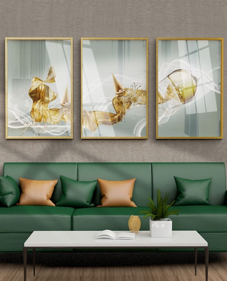 Bộ 3 tranh tráng gương hiện đại AB101