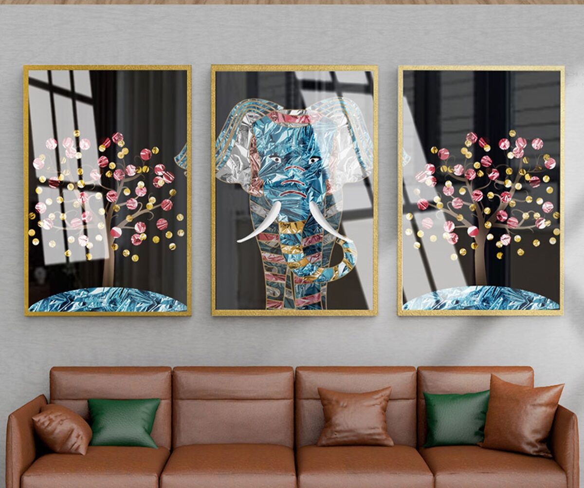 Bộ 3 tranh tráng gương hiện đại AB50