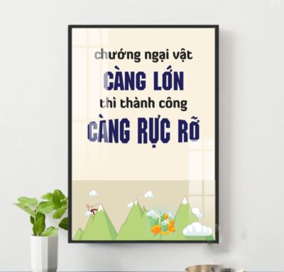 Tranh Động Lực Tráng Gương DL100