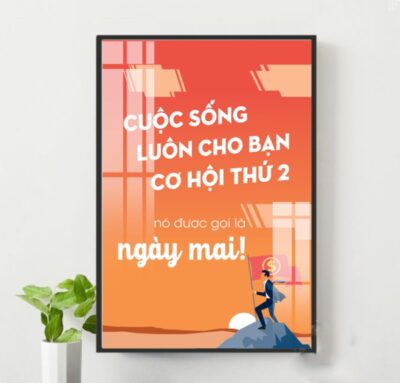 Tranh Động Lực Tráng Gương DL16