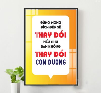 Tranh Động Lực Tráng Gương DL17