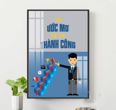 Tranh Động Lực Tráng Gương DL81
