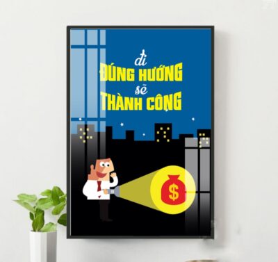 Tranh Động Lực Tráng Gương DL88