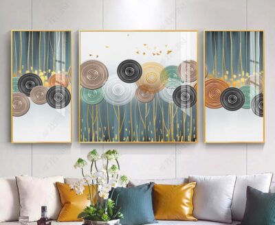 Tranh tráng gương bộ 3 hiện đại SB03