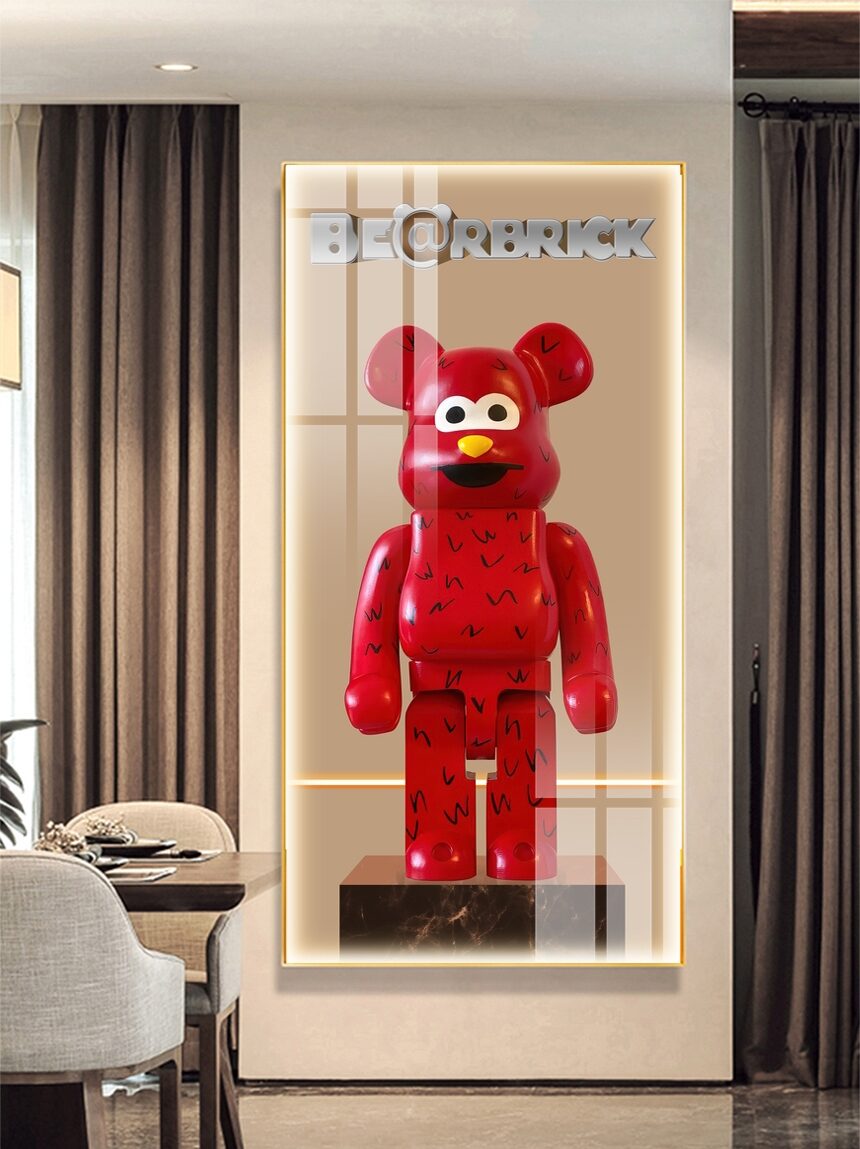Tranh tráng gương Gấu Bearbrick GB12