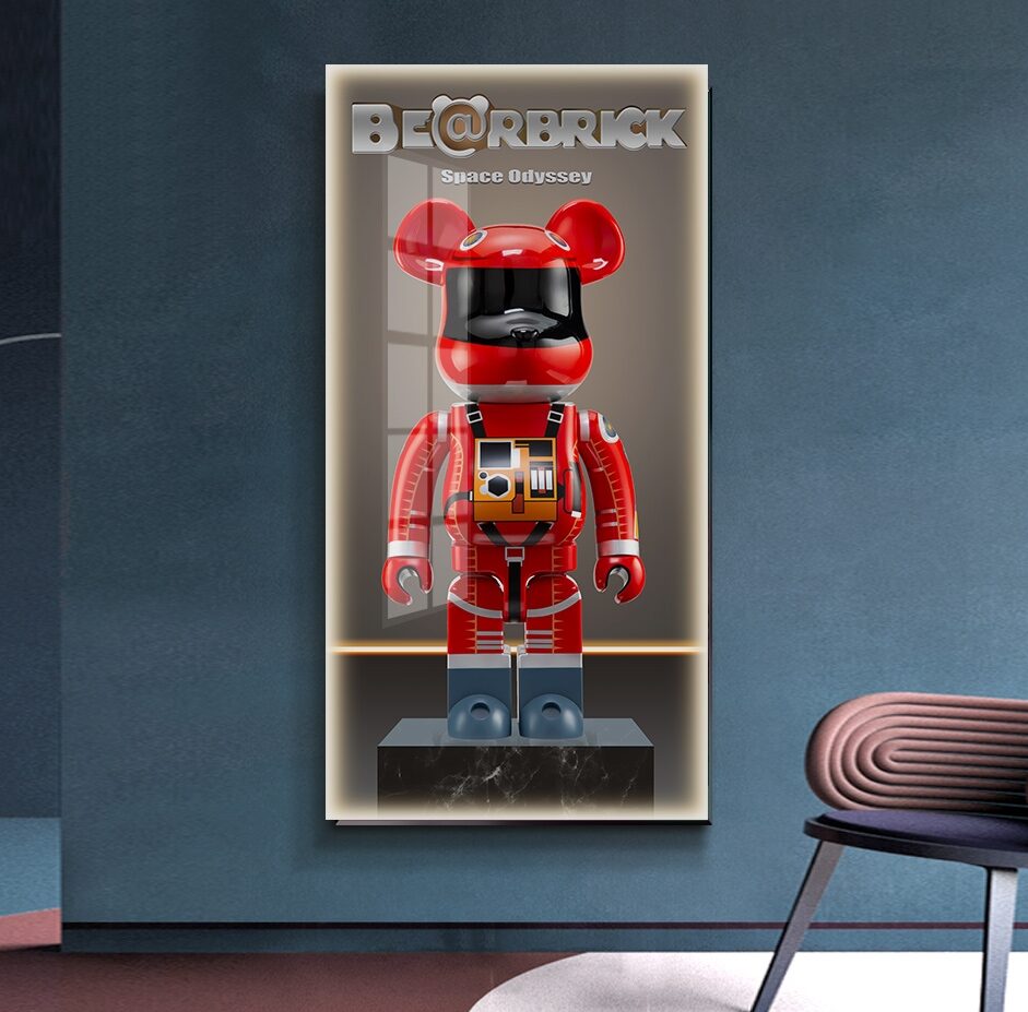 Tranh tráng gương Gấu Bearbrick GB16