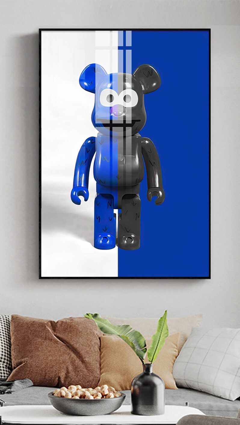 Tranh tráng gương Gấu Bearbrick GB23