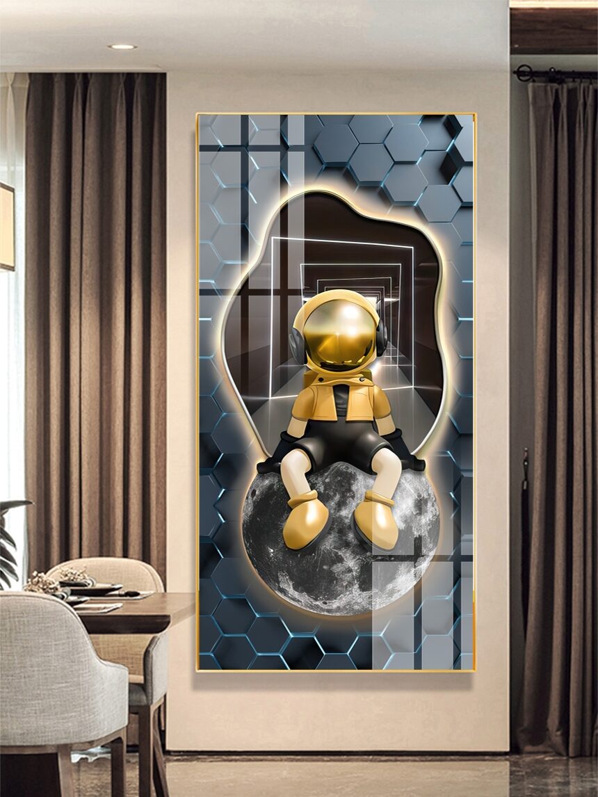 Tranh tráng gương Gấu Bearbrick GB27