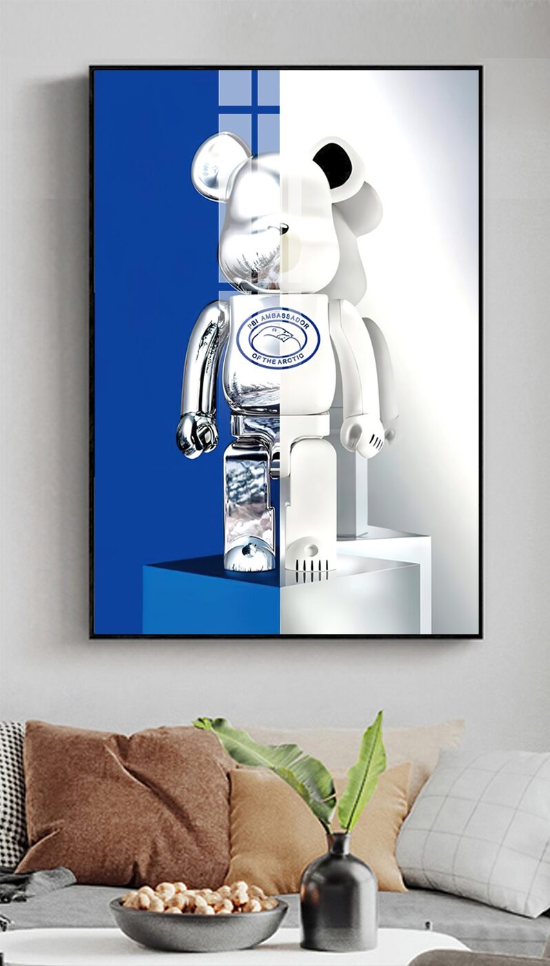 Tranh tráng gương Gấu Bearbrick GB31