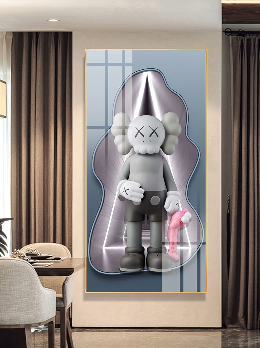 Tranh tráng gương Gấu Bearbrick GB42