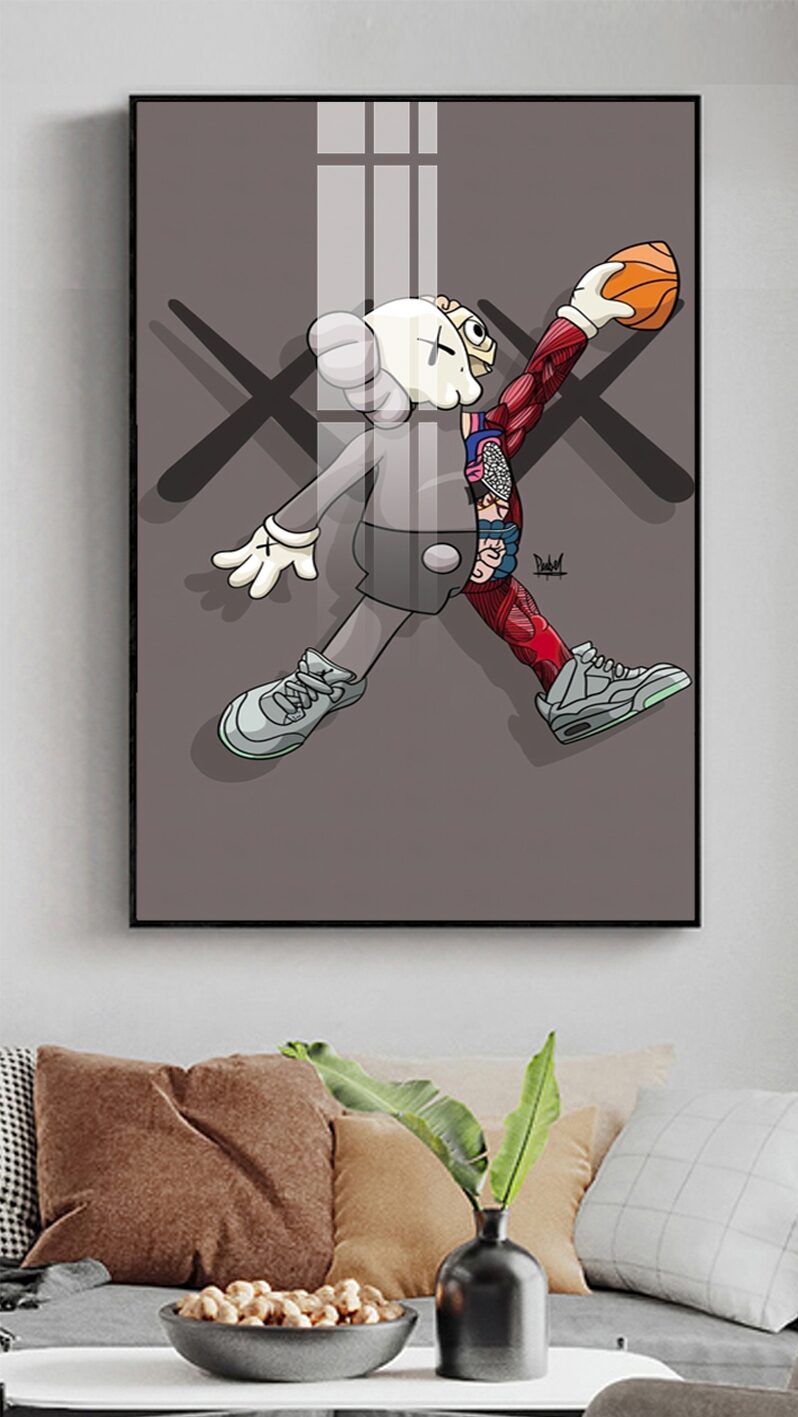 Tranh tráng gương Gấu Bearbrick GB60