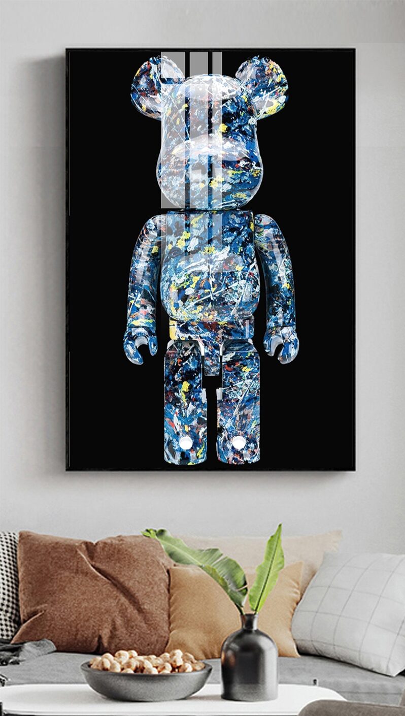 Tranh tráng gương Gấu Bearbrick GB71