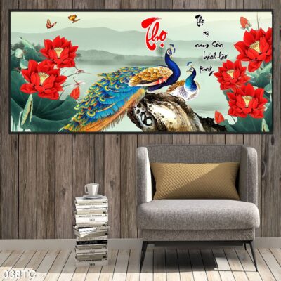 tranh công mẫu đơn, tranh hoàng anh (1)