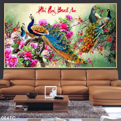 tranh công mẫu đơn, tranh hoàng anh (1)