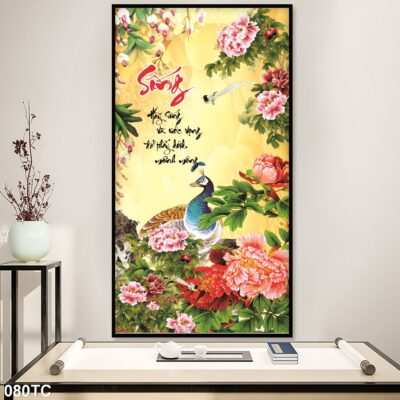 tranh công mẫu đơn, tranh hoàng anh (1)