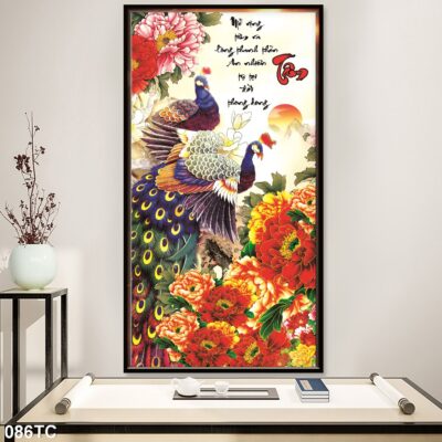 tranh công mẫu đơn, tranh hoàng anh (1)