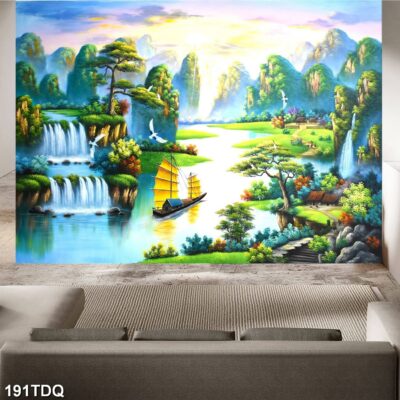 tranh đồng quê, làng quê việt nam