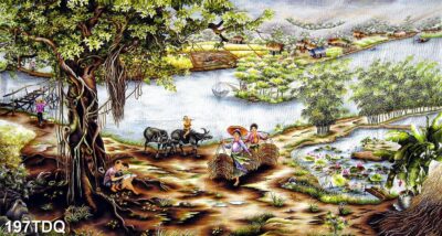 Tranh đồng quê, làng quê Việt Nam