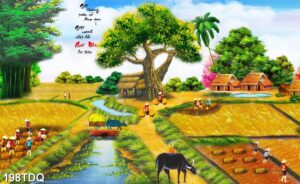 Tranh đồng quê, làng quê Việt Nam