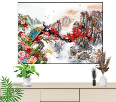 tranh công mẫu đơn, tranh hoàng anh