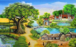 Tranh đồng quê, làng quê Việt Nam