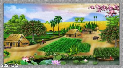 Tranh đồng quê, làng quê Việt Nam
