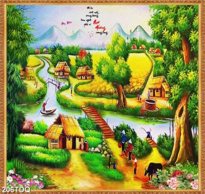 Tranh đồng quê, làng quê Việt Nam