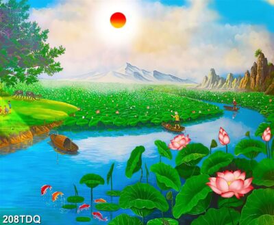 Tranh đồng quê, làng quê Việt Nam