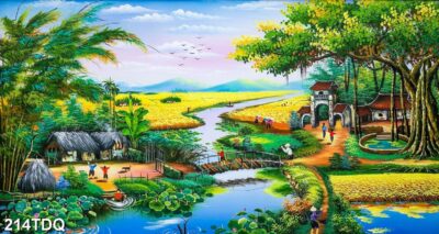 Tranh đồng quê, làng quê Việt Nam