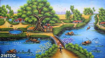 Tranh đồng quê, làng quê Việt Nam