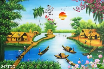 Tranh đồng quê, làng quê Việt Nam