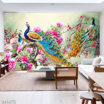 tranh công mẫu đơn, tranh hoàng anh