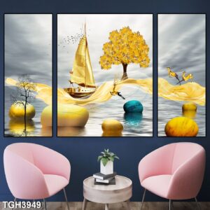 tranh tráng gương thuận buồm suôi gió trang trí phòng khách, phòng ngủ