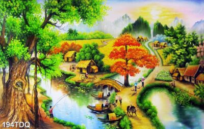 Tranh đồng quê, làng quê Việt Nam