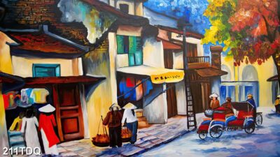 Tranh đồng quê, làng quê Việt Nam