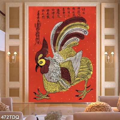 Tranh treo tường phong cảnh đồng quê – làng quê nông thôn Việt Nam