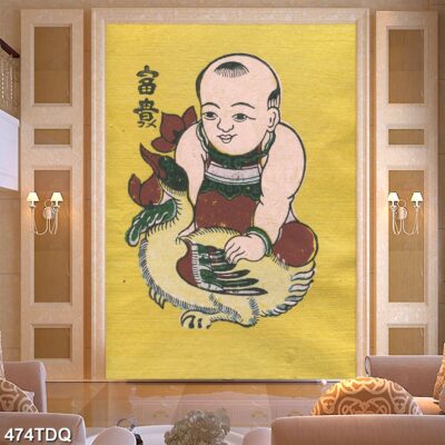 Tranh treo tường phong cảnh đồng quê – làng quê nông thôn Việt Nam