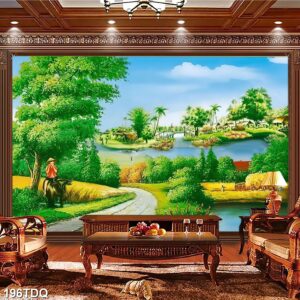 Tranh treo tường phong cảnh đồng quê – làng quê nông thôn Việt Nam