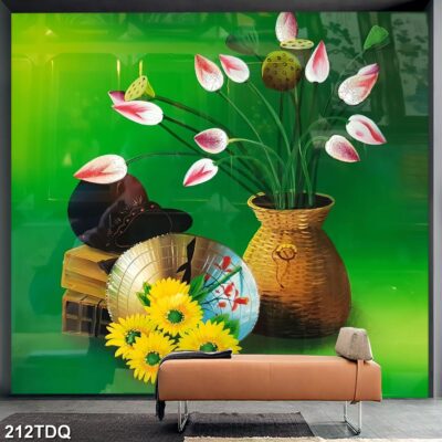 Tranh treo tường phong cảnh đồng quê – làng quê nông thôn Việt Nam