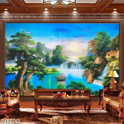 Tranh treo tường phong cảnh đồng quê – làng quê nông thôn Việt Nam