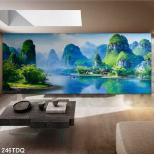 Tranh treo tường phong cảnh đồng quê – làng quê nông thôn Việt Nam