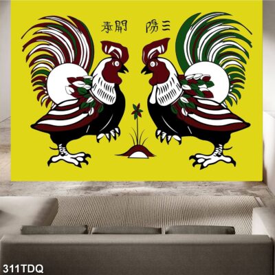 Tranh treo tường phong cảnh đồng quê – làng quê nông thôn Việt Nam