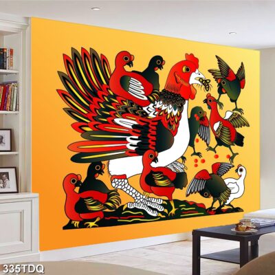 Tranh treo tường phong cảnh đồng quê – làng quê nông thôn Việt Nam