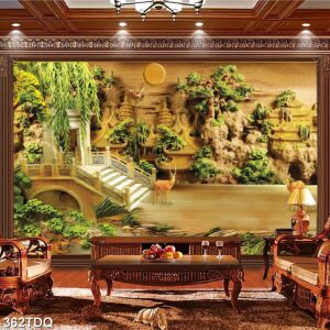 Tranh treo tường phong cảnh đồng quê – làng quê nông thôn Việt Nam