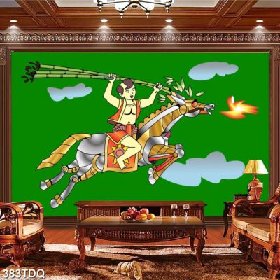 Tranh treo tường phong cảnh đồng quê – làng quê nông thôn Việt Nam