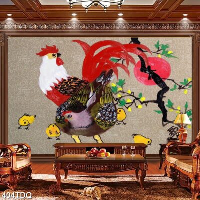 Tranh treo tường phong cảnh đồng quê – làng quê nông thôn Việt Nam